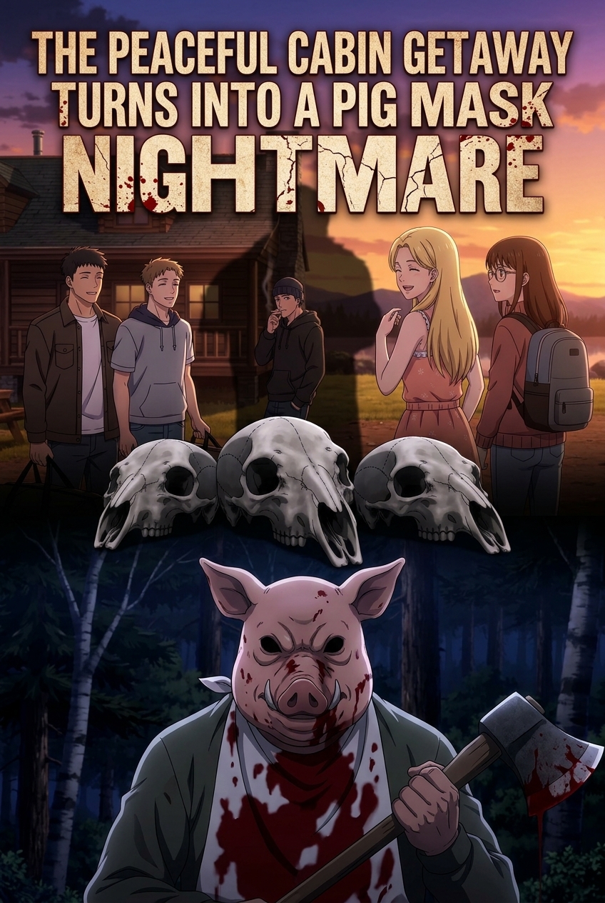 Watch The Peaceful Cabin Getaway Turns Into a Pig Mask Slasher ...