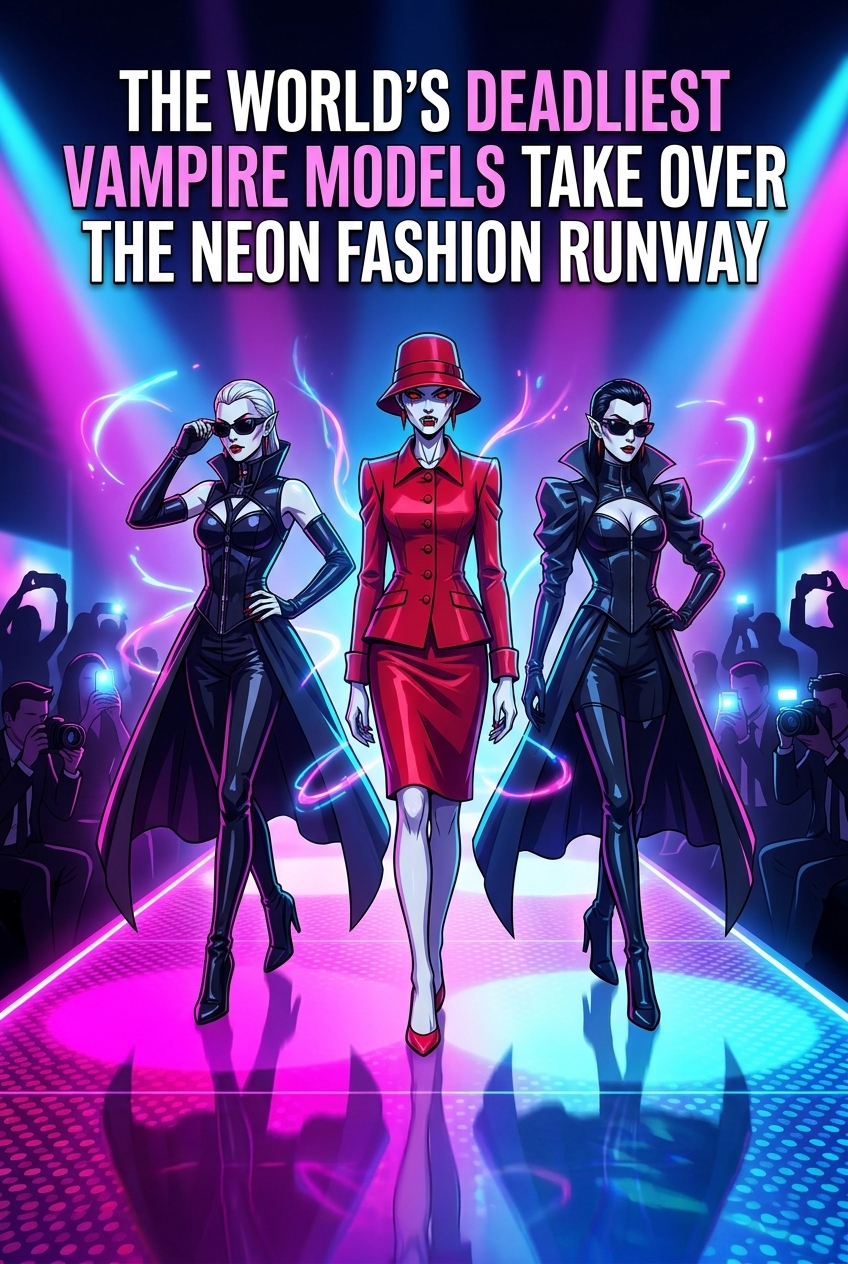 Watch The World’s Deadliest Vampire Models Take Over the Neon Fashion ...